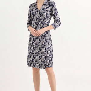 Breathable Mulberry Silk Floral Print Dress