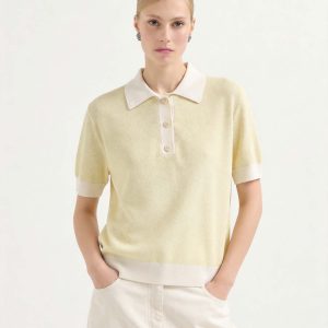 Lightweight Cotton Triacetate Short Sleeve Pullover