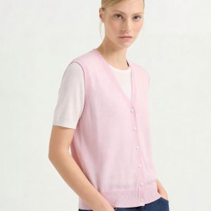 Minimalist Tencel Blend Faux Two Piece Knit Top