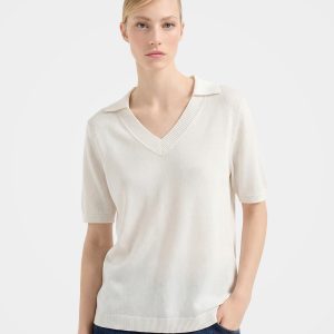 Lightweight Relaxed Fit Short Sleeve Knit Pullover